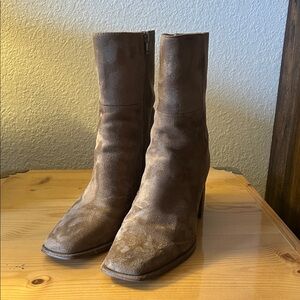 Brown Suede Women's Boots